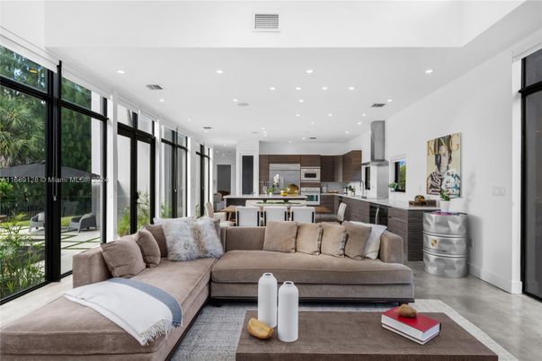 Dining room, Interior, Kitchen, Living room, Recessed Lighting, Stainless Steel Appliances