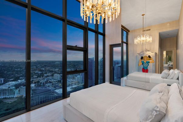 Bedroom, Chandelier, Interior