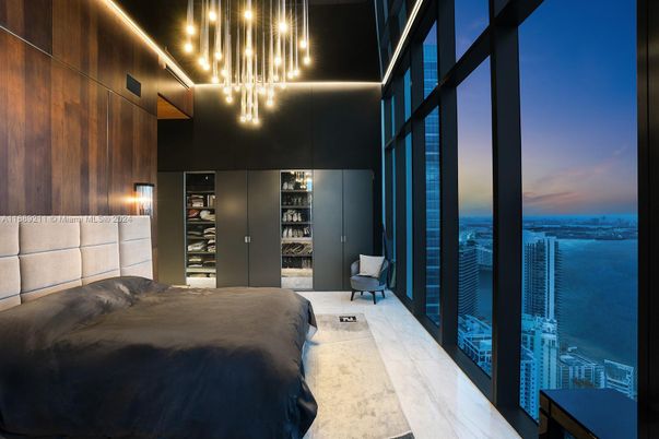 Elevator, Interior, Pendant Lights, Water, Wooden Walls