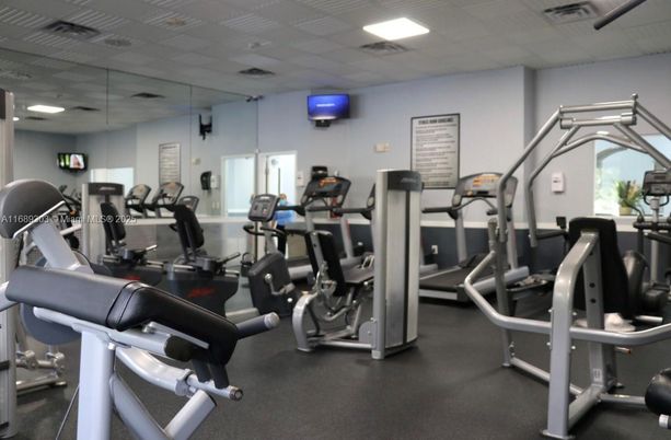Fitness Equipment, Gym, Interior, Recessed Lighting