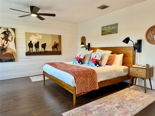 Bedroom, Interior, Wood Texture Flooring