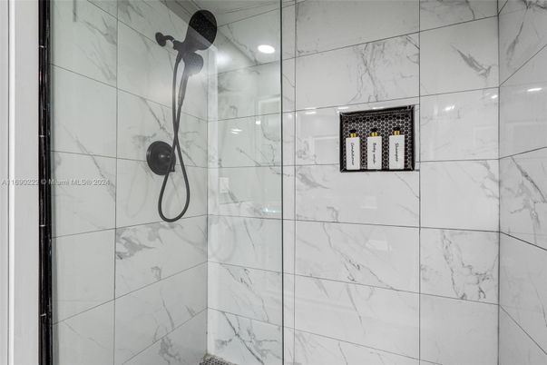 Bathroom, Glass Shower, Interior, Marble Walls