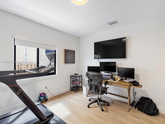 Home Office, Interior, Wood Texture Flooring