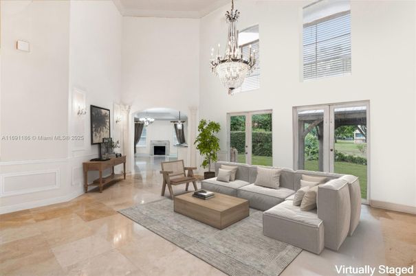 Chandelier, Fireplace, Interior, Living room