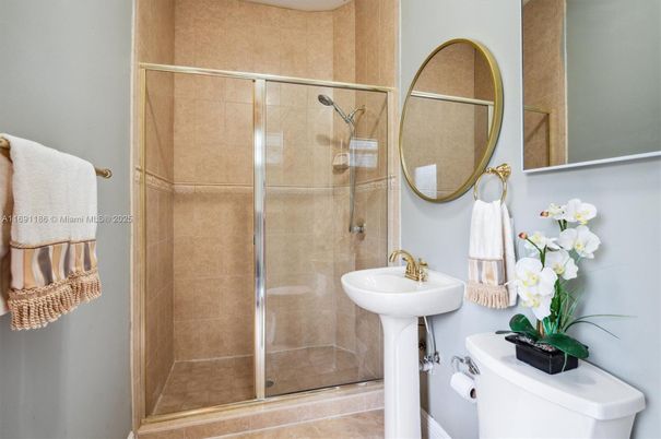 Bathroom, Glass Shower, Interior
