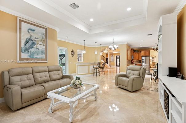 Interior, Kitchen, Living room, Pendant Lights, Recessed Lighting, Stainless Steel Appliances