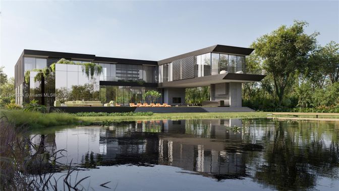 Exterior, Facade, Lake, Modern