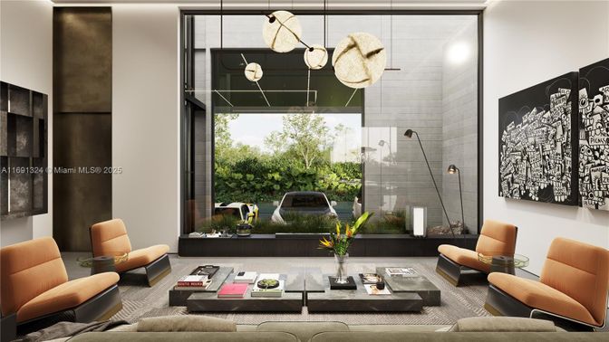 Interior, Living room, Pendant Lights