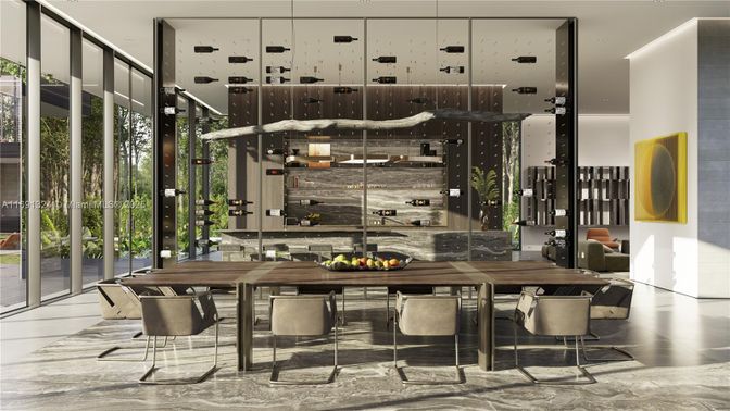Dining room, Interior, Wine Storage