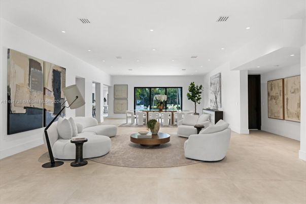 Interior, Living room, Recessed Lighting