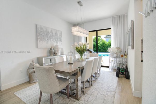 Chandelier, Dining room, Interior, Pendant Lights, Wood Texture Flooring