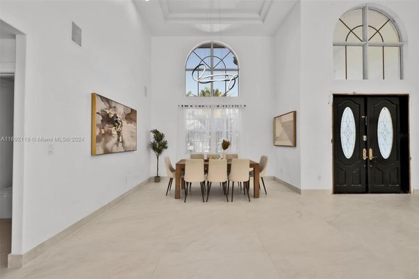 Dining room, Interior, Pendant Lights