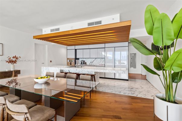 Dining room, Interior, Kitchen, Marble, Wood Texture Flooring