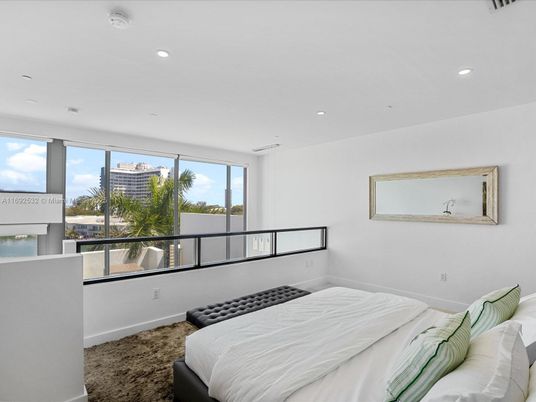 Bedroom, Interior, Pendant Lights, Recessed Lighting