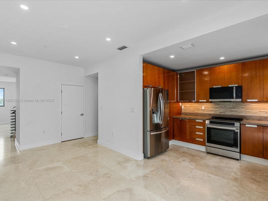Interior, Kitchen, Recessed Lighting, Stainless Steel Appliances