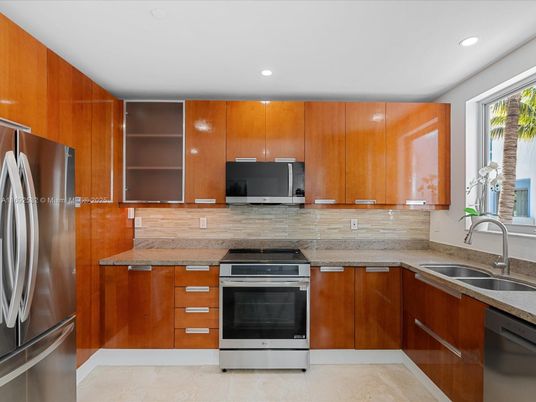 Interior, Kitchen, Recessed Lighting, Stainless Steel Appliances