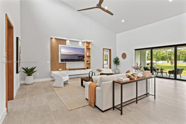 Interior, Living room, Recessed Lighting