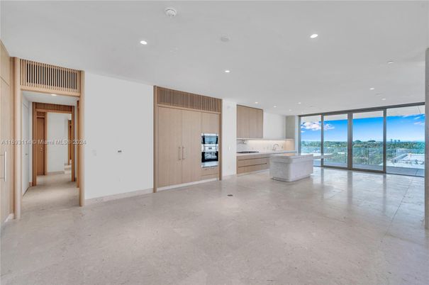 Empty room, Interior, Kitchen, Recessed Lighting