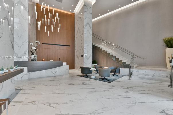 Interior, Marble, Marble Walls, Pendant Lights, Recessed Lighting
