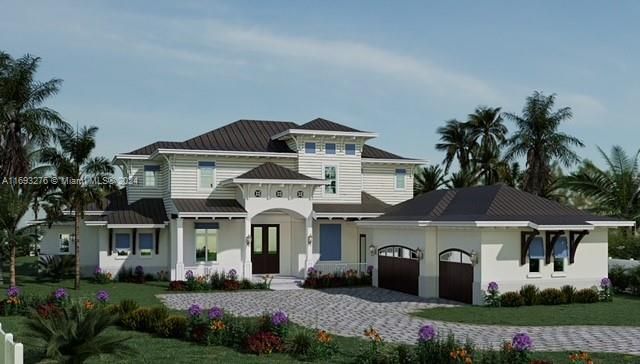 Attached, Backyard, Exterior, Facade, Mediterranean