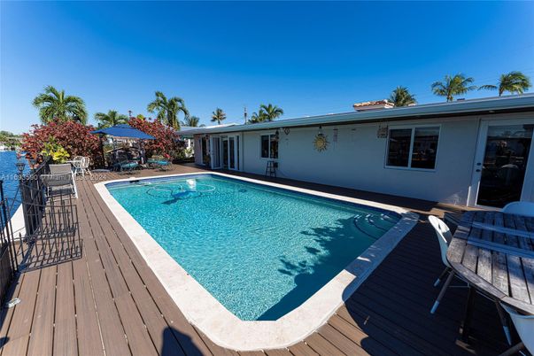 Exterior, Pool, Wood Texture Flooring