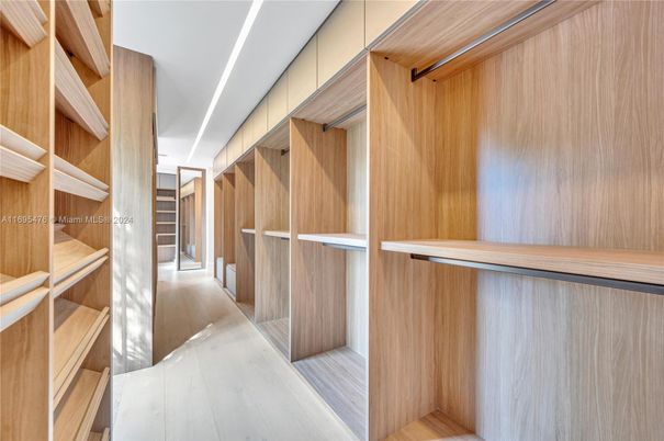 Interior, Walk-in Closets, Wood Texture Flooring, Wooden Walls
