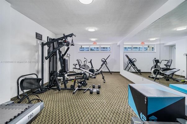 Fitness Equipment, Interior, Recessed Lighting