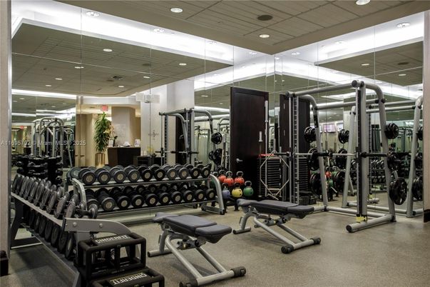 Fitness Equipment, Gym, Interior, Recessed Lighting