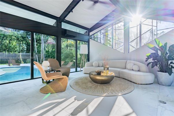 Interior, Living room, Marble, Pool, Sun Room
