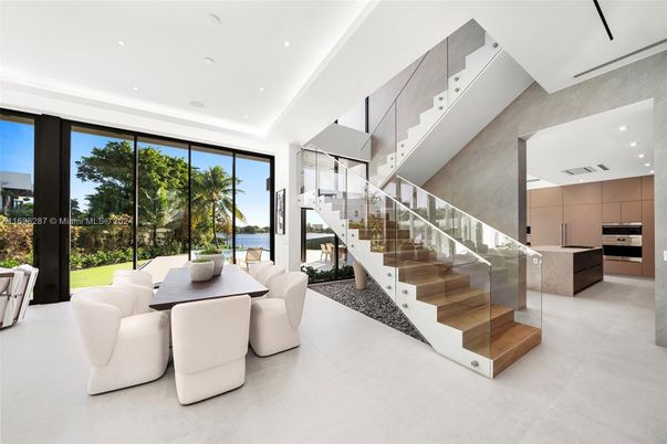 Dining room, Interior, Kitchen, Living room, Recessed Lighting, Stainless Steel Appliances, Water