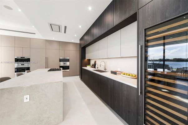 Interior, Kitchen, Recessed Lighting, Stainless Steel Appliances, Water