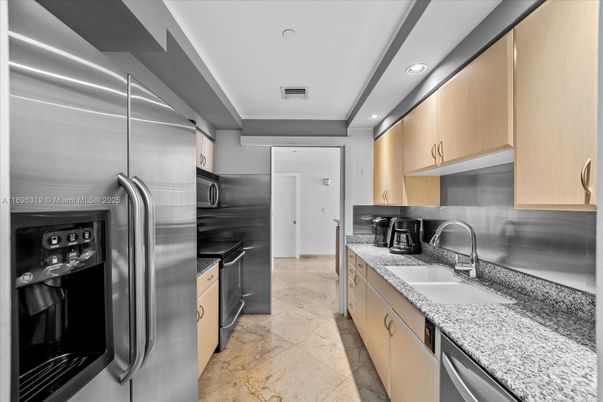 Interior, Kitchen, Recessed Lighting, Stainless Steel Appliances