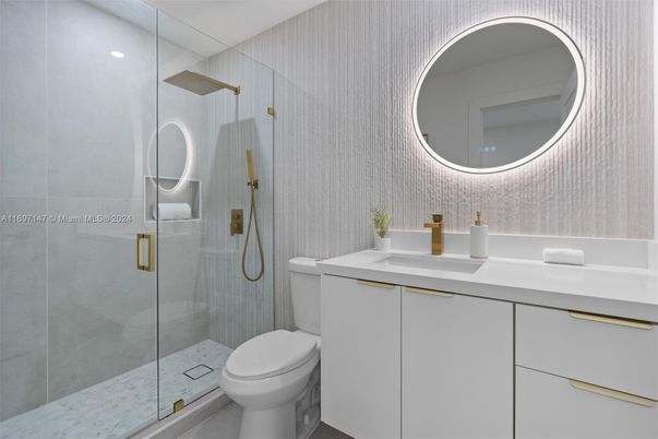 Bathroom, Glass Shower, Interior