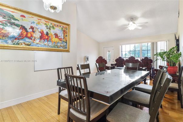 Dining room, Interior, Wood Texture Flooring