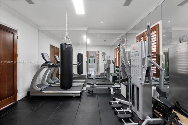 Fitness Equipment, Gym, Interior, Recessed Lighting