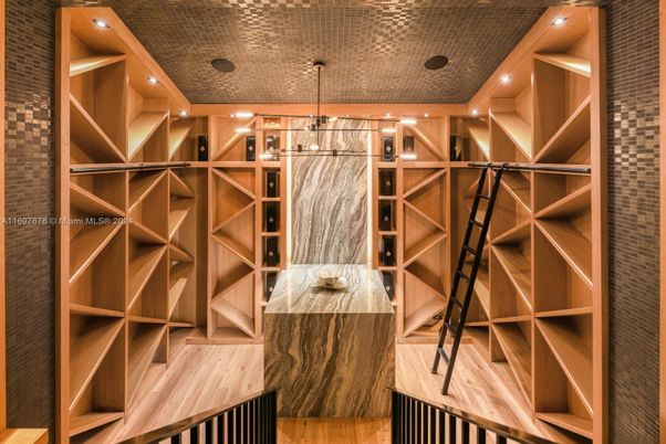 Interior, Recessed Lighting, Wine Storage, Wood Texture Flooring