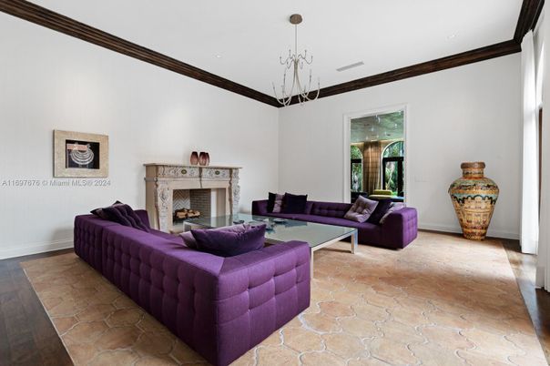 Fireplace, Interior, Living room, Pendant Lights, Recessed Lighting