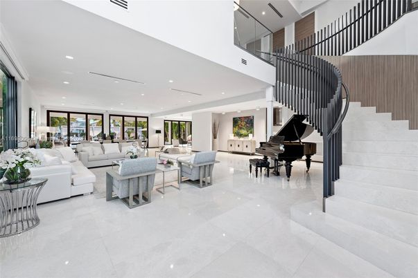 Interior, Living room, Piano, Recessed Lighting