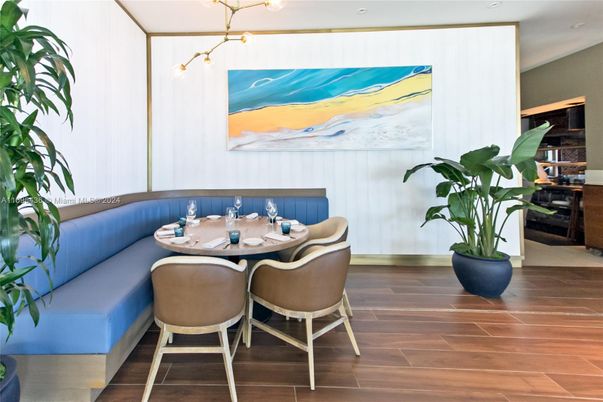 Dining room, Interior, Wood Texture Flooring