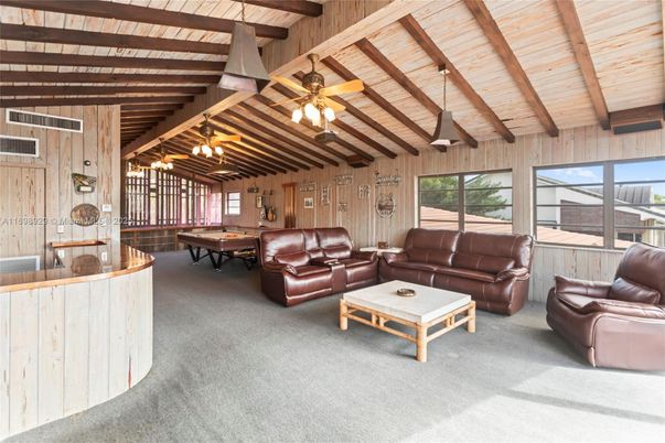 Billiard Table, Interior, Living room, Wooden Beams, Wooden Ceilings, Wooden Walls