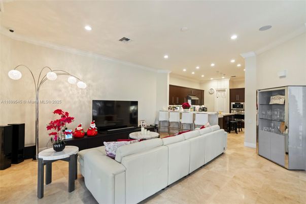 Interior, Kitchen, Living room, Pendant Lights, Recessed Lighting, Stainless Steel Appliances
