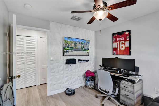Home Office, Interior, Wood Texture Flooring
