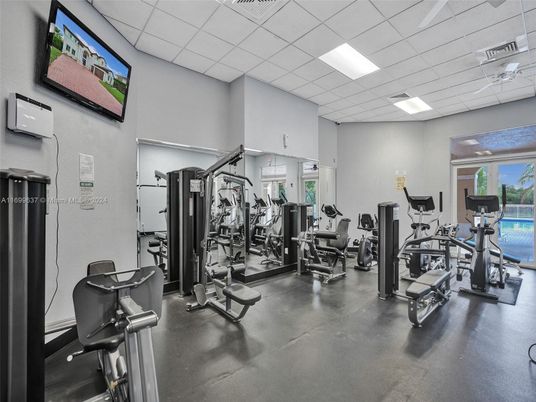 Fitness Equipment, Gym, Interior, Recessed Lighting