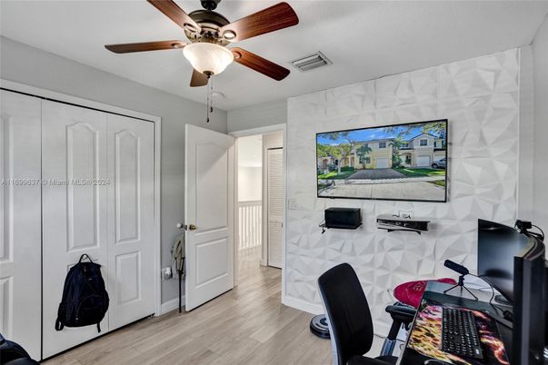Home Office, Interior, Wood Texture Flooring