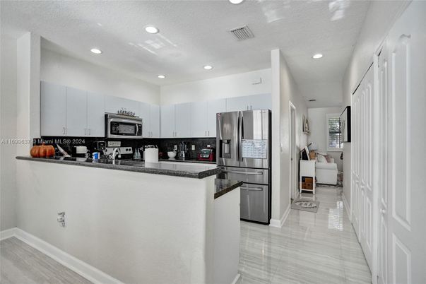 Interior, Kitchen, Recessed Lighting, Stainless Steel Appliances