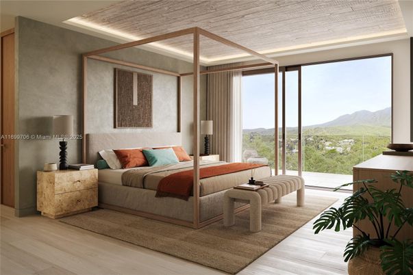 Bedroom, Interior, Wood Texture Flooring