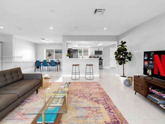 Dining room, Interior, Kitchen, Living room, Recessed Lighting, Stainless Steel Appliances