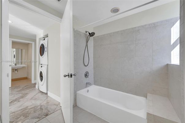 Bathroom, Interior, Marble, Utility Closets, Washer