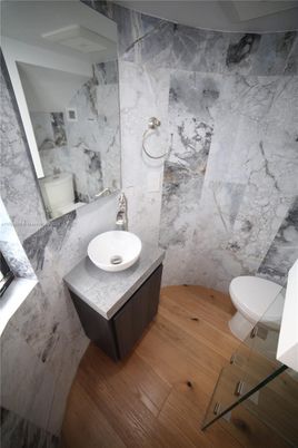 Bathroom, Interior, Marble Walls, Wood Texture Flooring