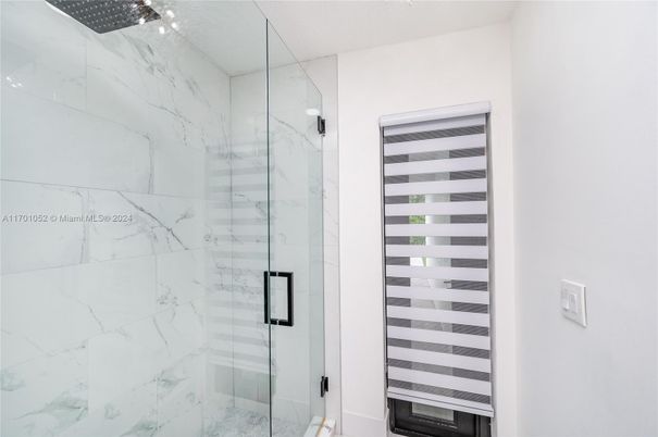 Bathroom, Glass Shower, Interior, Marble Walls